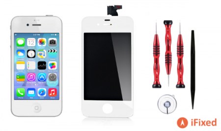 iPhone 4 white LCD repair kit by iFixed